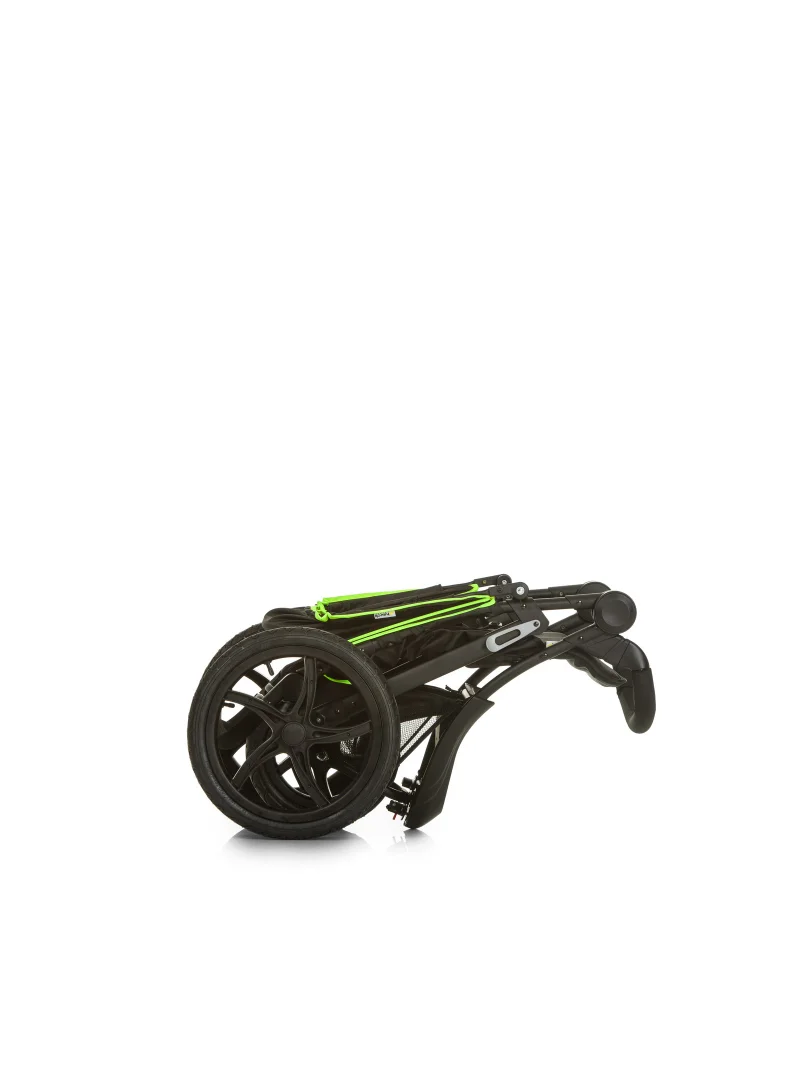 هوك Runner Black Neon Robust All Terrain Buggy Xl Pneumatic Air Wheels, Jogging And Running Style Pushchair With Raincover