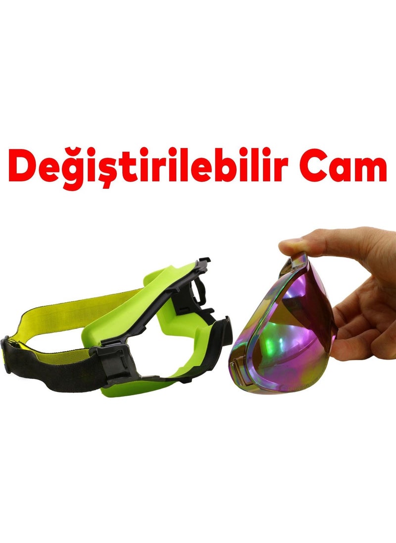 Nzb Ski Goggles Replaceable Glasses Antifog Sun Snow Protective Goggles Rainbow Snowboard Glasses Goggles  - Image 1