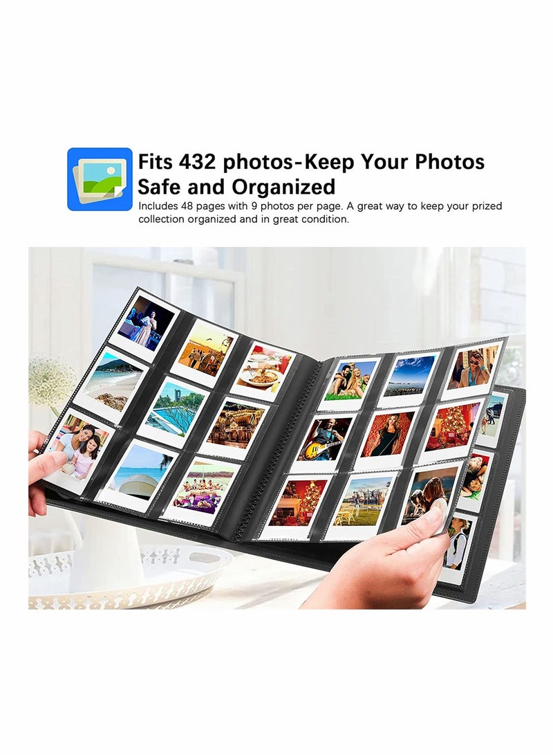 Portable Photo Album for Instax Mini and Polaroid Cameras Fits Mini 11 90 Snap and More Instant Memory Keeper - Image 3