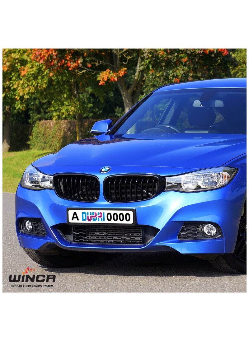 WINCA Car Licence Plate Frame Holder Dubai Plate Black  - Image 2