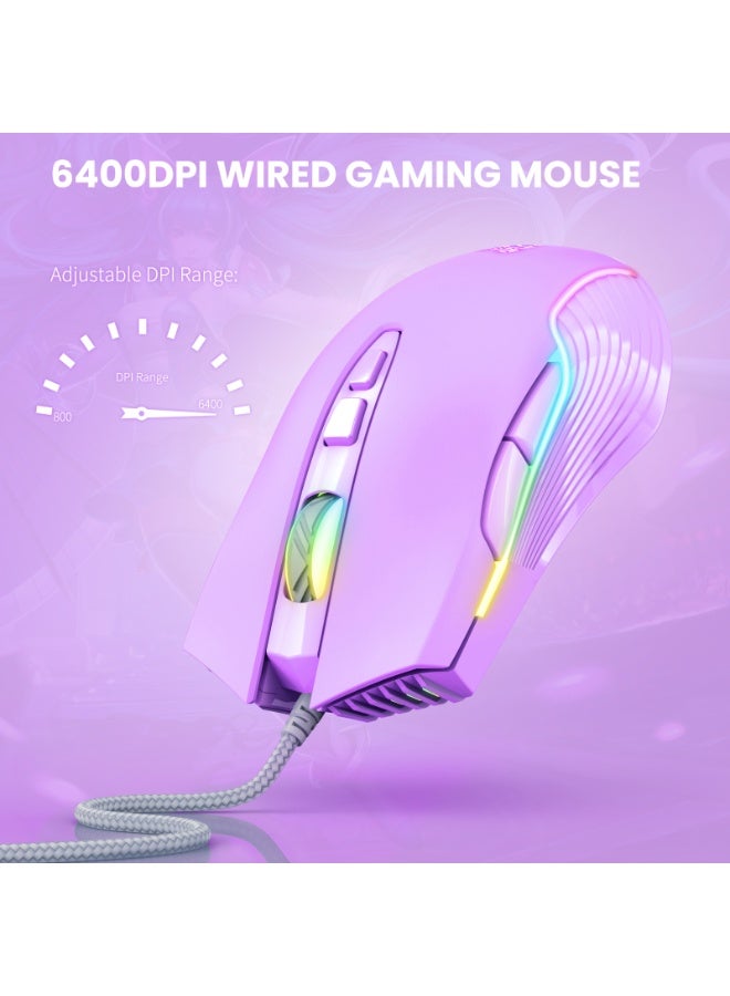 onikuma CW905 Wired Gaming Mouse RGB Game Mouse - Image 4
