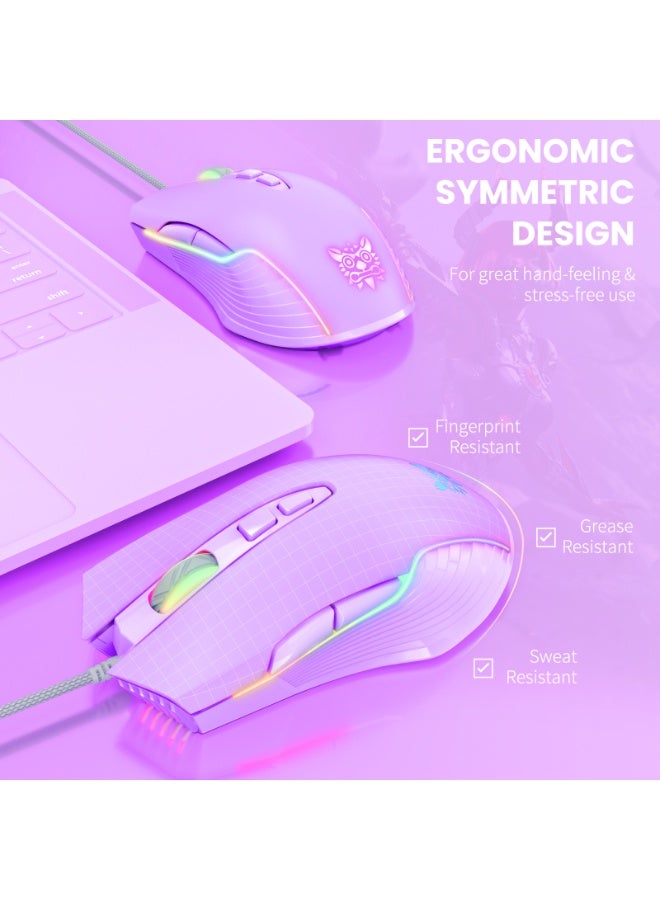 onikuma CW905 Wired Gaming Mouse RGB Game Mouse - Image 5