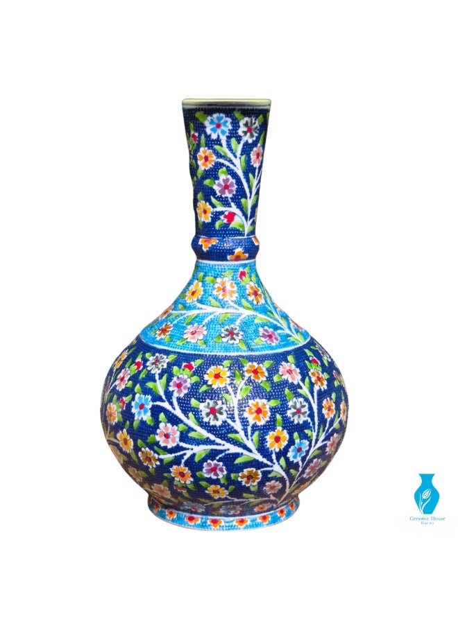 فازة زهور مزخرفة يدوياً 30 سم - Image 1