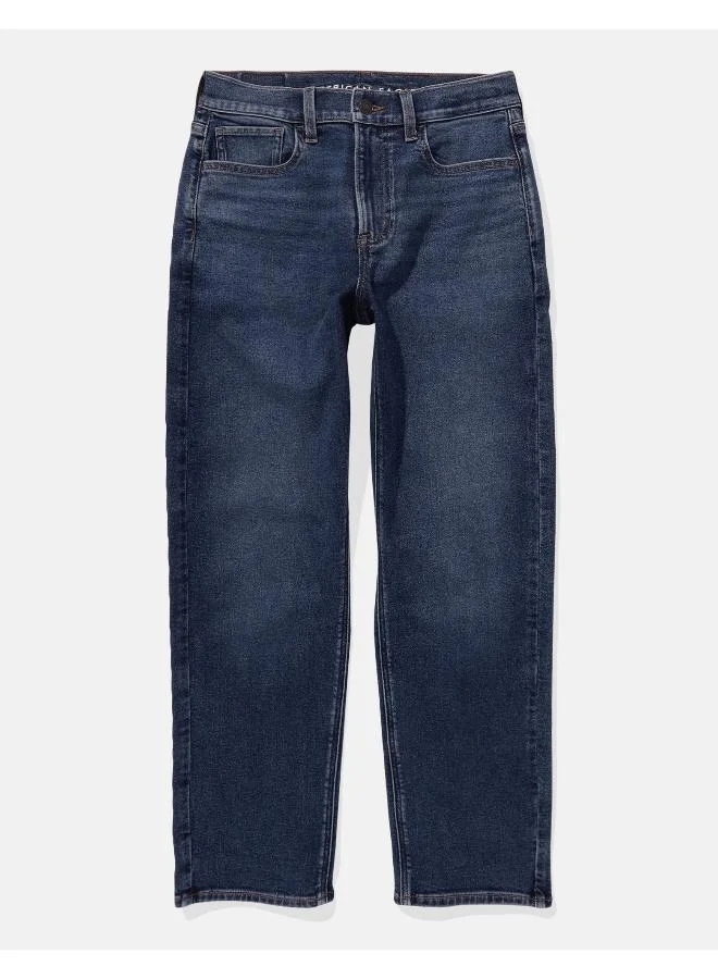 American Eagle AE Stretch Super High-Waisted Ankle Straight Jean
