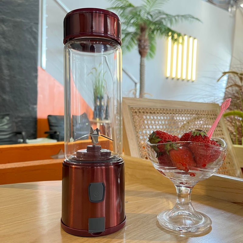 Pure Blend Portable Personal Blender, Burgundy - Image 2