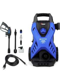 VTOOLS 120 Bar Electric Pressure Washer With 2 Wheels, 5 Meter Hose, Soap Dispenser, 1500 Watt, Auto Stop and Self Priming Mode, For Car, Home & Garden, Blue, VT1509  - Image 1