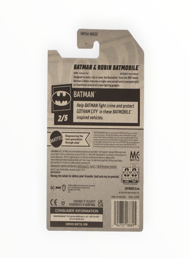 MATCHBOX ماتش بوكس هوت ويلز باتمان وروبن، باتمان 2/5 [أسود] 54/250 - Image 2