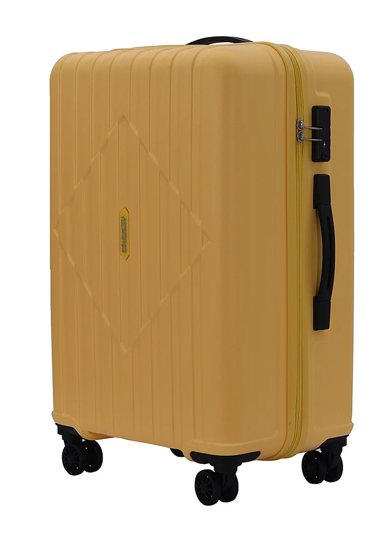 American Tourister  Skytrac DW V2 Suitcase, Check-In Size 68 cm / 25 inch, 4 Spinner Wheels, Hard Top, Polypropylene, Sunshine Yellow|TSA Combination Lock|Scratch & Impact Resistant Material - 3 Years Global Warranty  | Best Price UAE