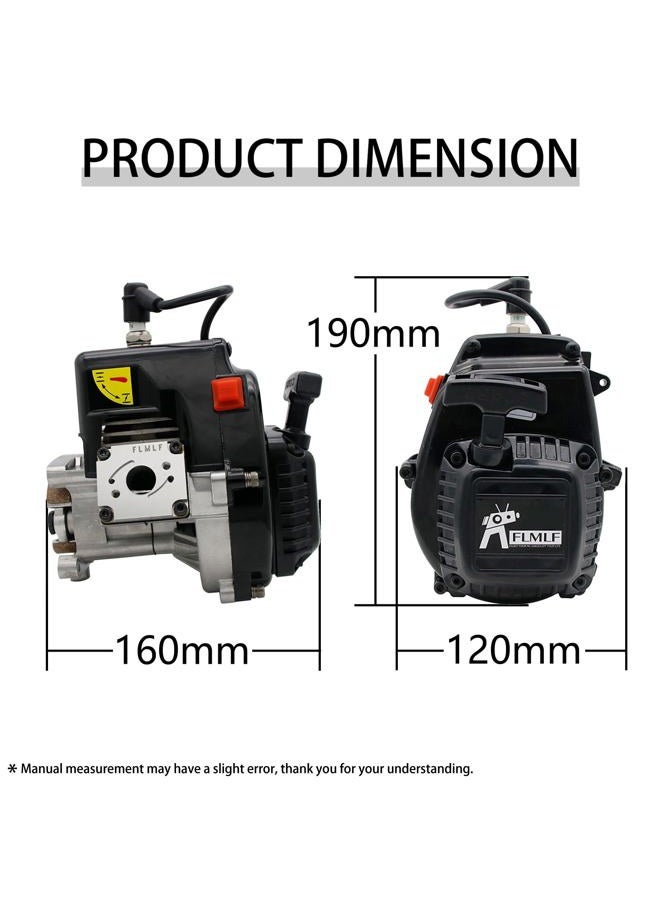 FLMLF 29CC 9.5HP Professional Reed Engine with Carb 1191 for 1/5 HPI Baja LOSI 5IVE T RC CAR - Image 2