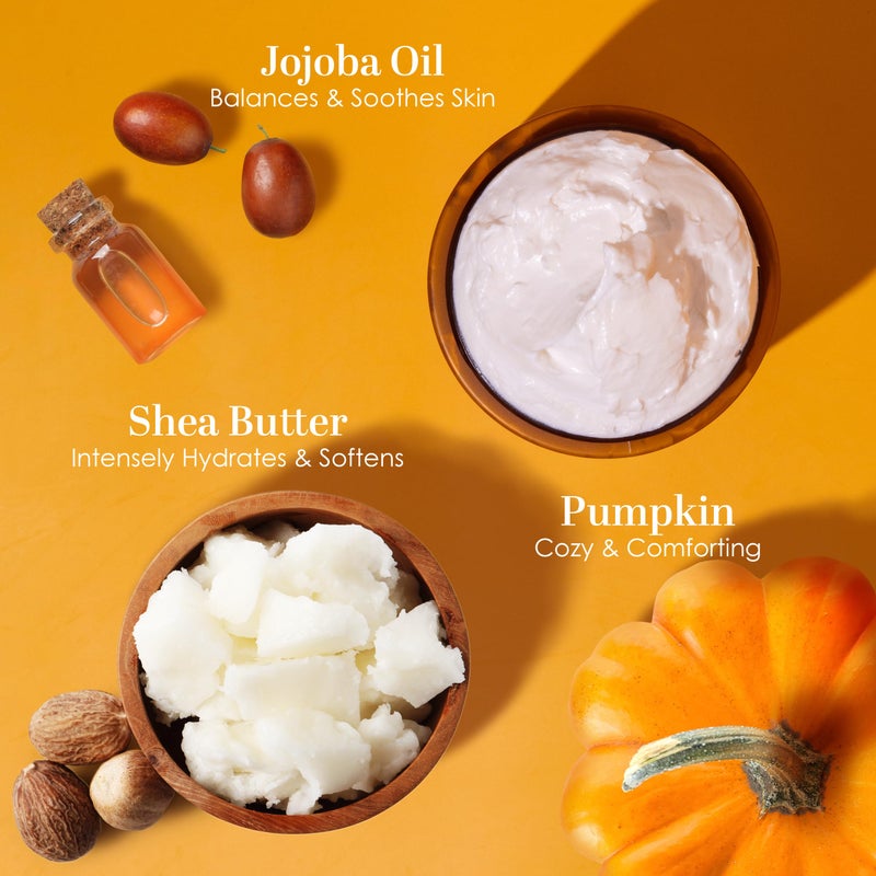 Better Shea Butter Pumpkin Body Butter with Organic Shea Butter | Pumpkin Spice Lotion for Women | Non Greasy Body Cream | Fall Body Care Favorite with Pumpkin Spice Scent - Image 4