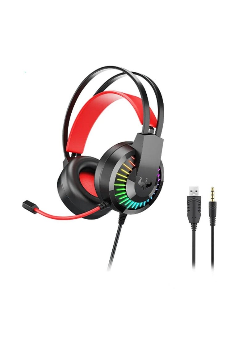 Power Maxx RGB Gaming Headset with Microphone, Wired 3.5mm Over-Ear Headphones for PS5, PS4, Xbox, PC, Mobile - Image 5