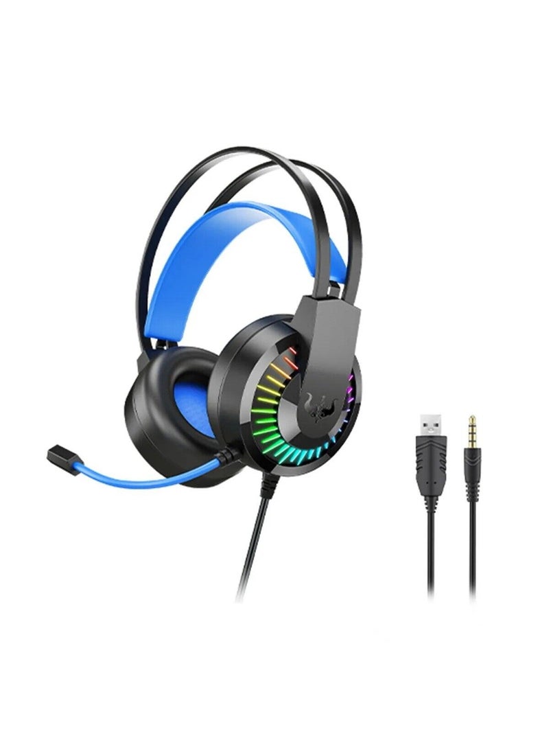 Power Maxx RGB Gaming Headset with Microphone, Wired 3.5mm Over-Ear Headphones for PS5, PS4, Xbox, PC, Mobile - Image 4