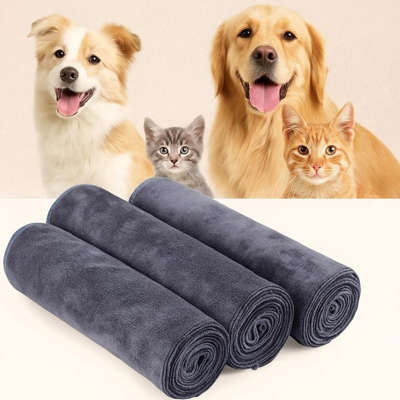 Microshine Ultra-Absorbent Microfiber Pet Towel for Dogs & Cats - 500 GSM, Super Soft, Quick Dry - Premium Dog Grooming Towel, Puppy Bath Towel, Kitten Drying Towel, Paw Cleaner - Image 1