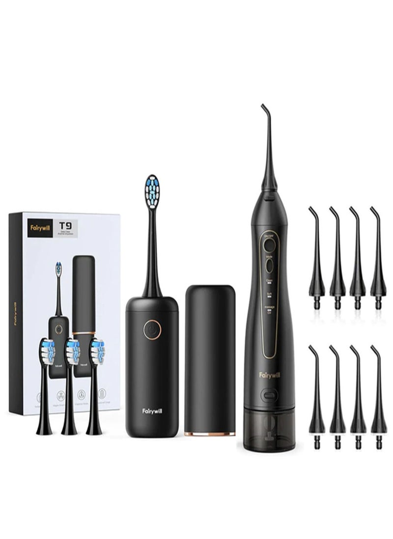 Fairywill Portable Oral Irrigator USB Rechargeable Dental Water Flosser Jet Irrigator Dental Teeth Cleaner 3 Modes 300ML  - Image 1