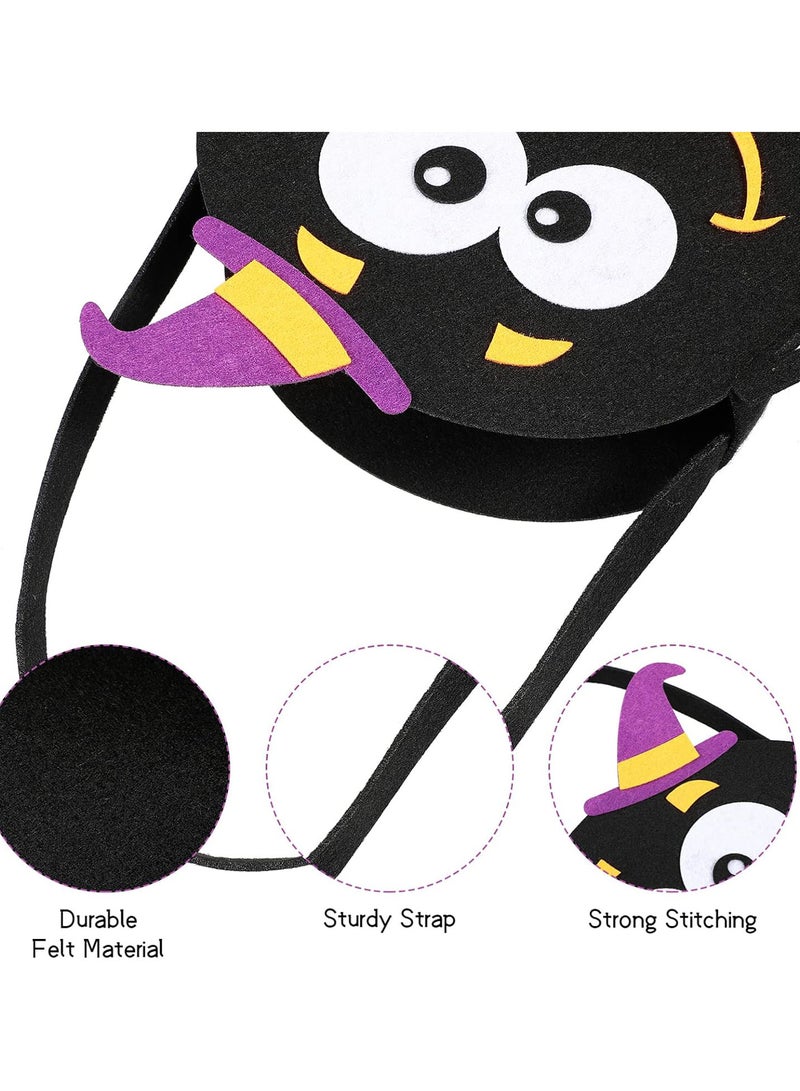 GGOOT Halloween Treat Bags Party Favours for Kids 6pcs Pumpkin Buckets Gift Bags with Handles Halloween Goodie Bags Party Supplies for Trick or Treat - Image 3