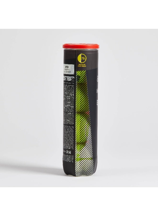 ARTENGO ARTENGO by DECATHLON, Tennis Ball TB Speed Pro 4 Pack Yellow - Image 2