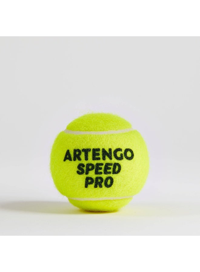 ARTENGO ARTENGO by DECATHLON, Tennis Ball TB Speed Pro 4 Pack Yellow - Image 3