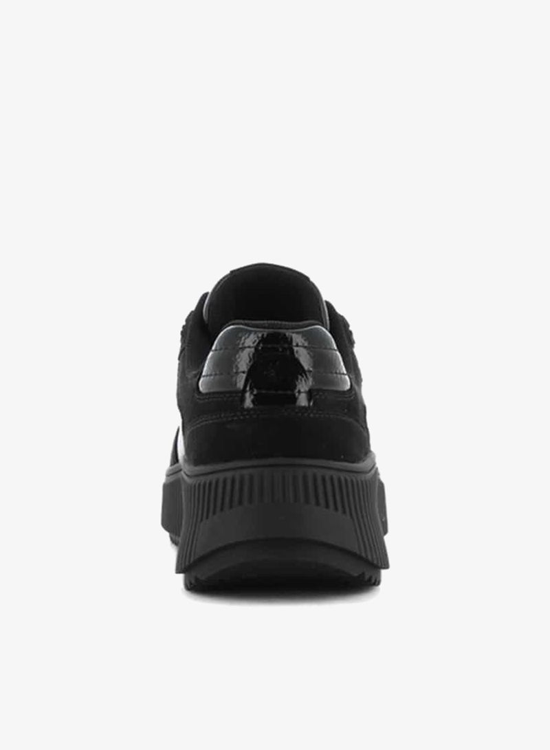 SJ Women's Panelled Lace-Up Low Ankle Sneakers - Image 3