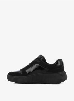 SJ Women's Panelled Lace-Up Low Ankle Sneakers  - Image 5