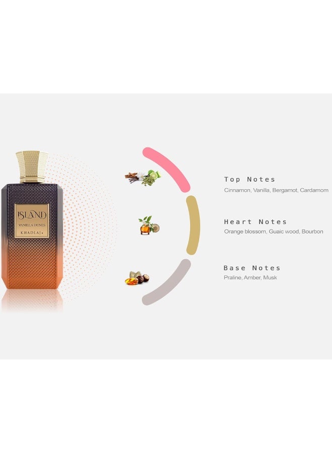 خدلج عطر آيلاند فانيلا ديونز أو دي بارفان للجنسين 100 مل من خدلج – فانيليا بوربون دافئة مع توابل وعنبر - Image 4