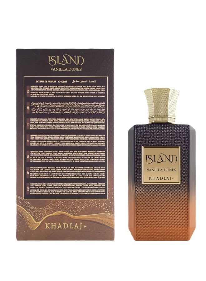 خدلج عطر آيلاند فانيلا ديونز أو دي بارفان للجنسين 100 مل من خدلج – فانيليا بوربون دافئة مع توابل وعنبر - Image 3