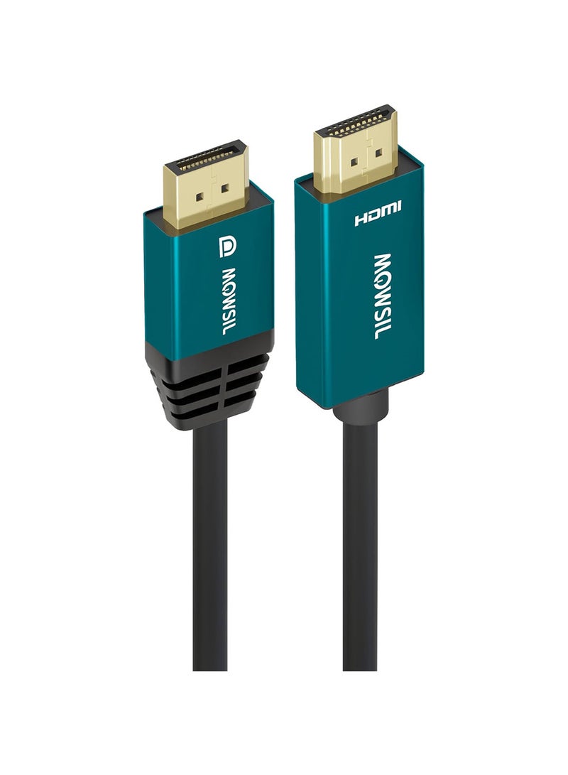 MOWSIL MOWSIL DisplayPort to HDMI Cable 3M, 4K@60Hz, 18Gbps High Speed DP to HDMI Cord, 24K Gold Plated Connectors, for PC, Laptop to Monitor, TV, Projector - Image 1