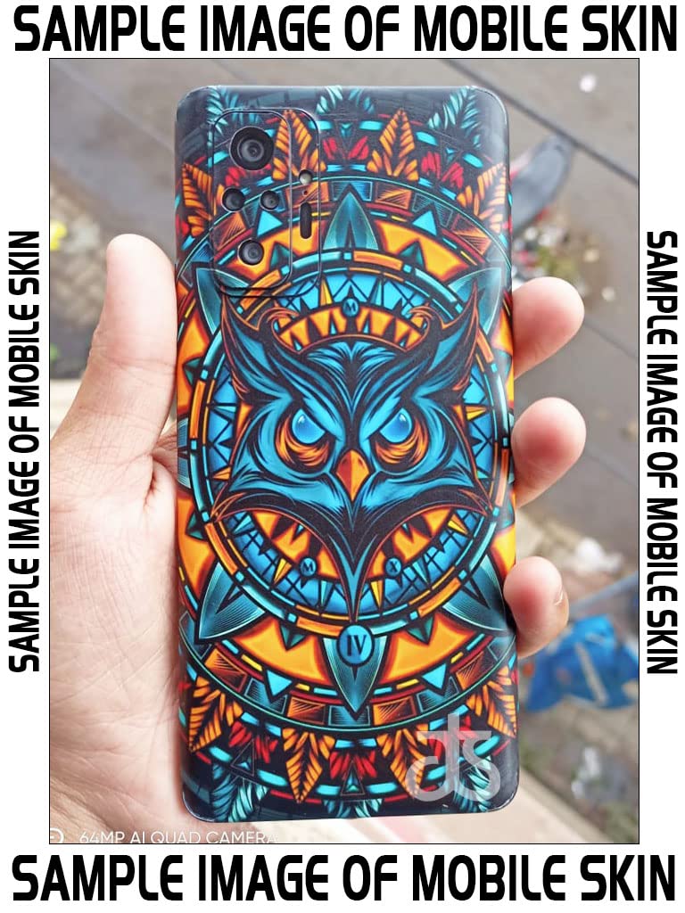 AtOdds - Full Body Back Screen Guard Protector Film - Lamination Wrap Skin Sticker for LG V60 THINQ (5G) | Scratchproof Matte Finish (Design - Night Owl) - Image 2