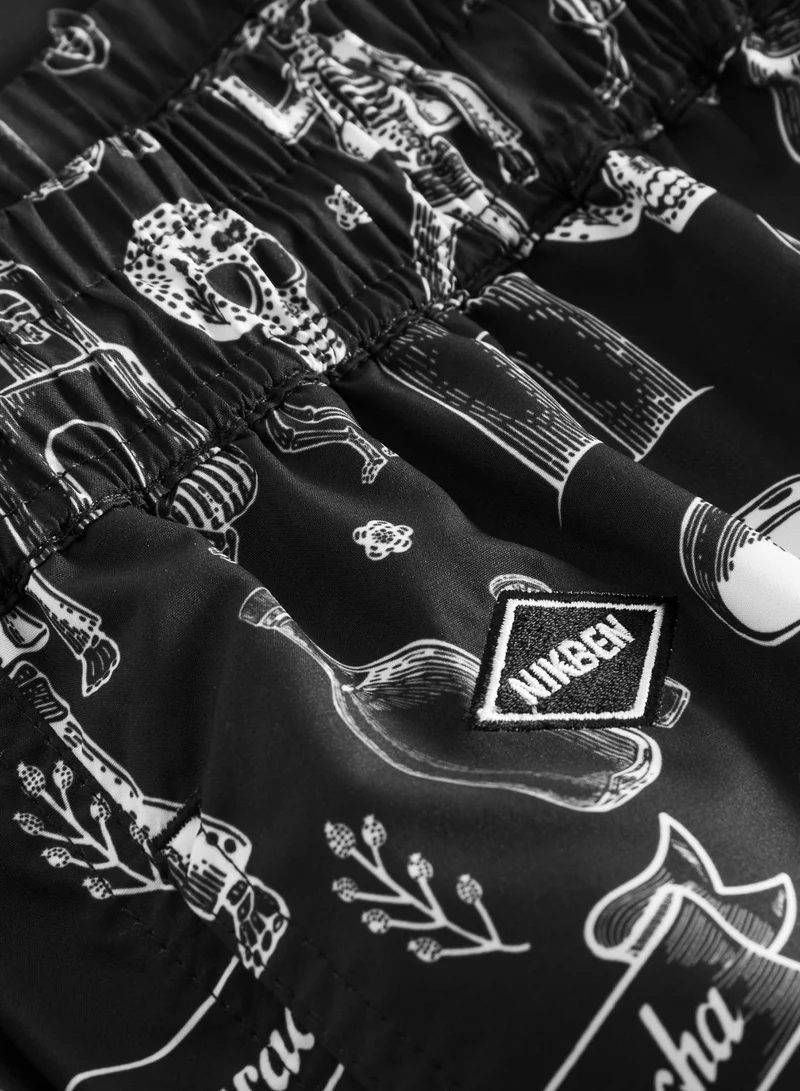 NIKBEN La Cucaracha Black Swim Shorts