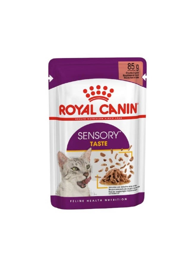 مرق تذوق حسي من شركة فيلين هيلث نيوتريشن للقطط (طعام رطب - أكياس) ١٢ × ٨٥ جم