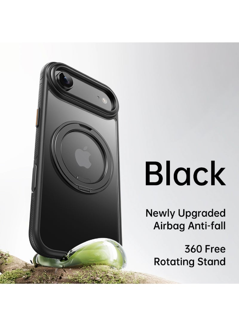 Rock Pow Case for iPhone 17 AIR [360° Ring Stand] [Compatible with Magsafe] Shock Proof Drop Protection Slim Magnetic iPhone 17 AIR Phone Case for Men Women- Easy-Relax Series - Image 2