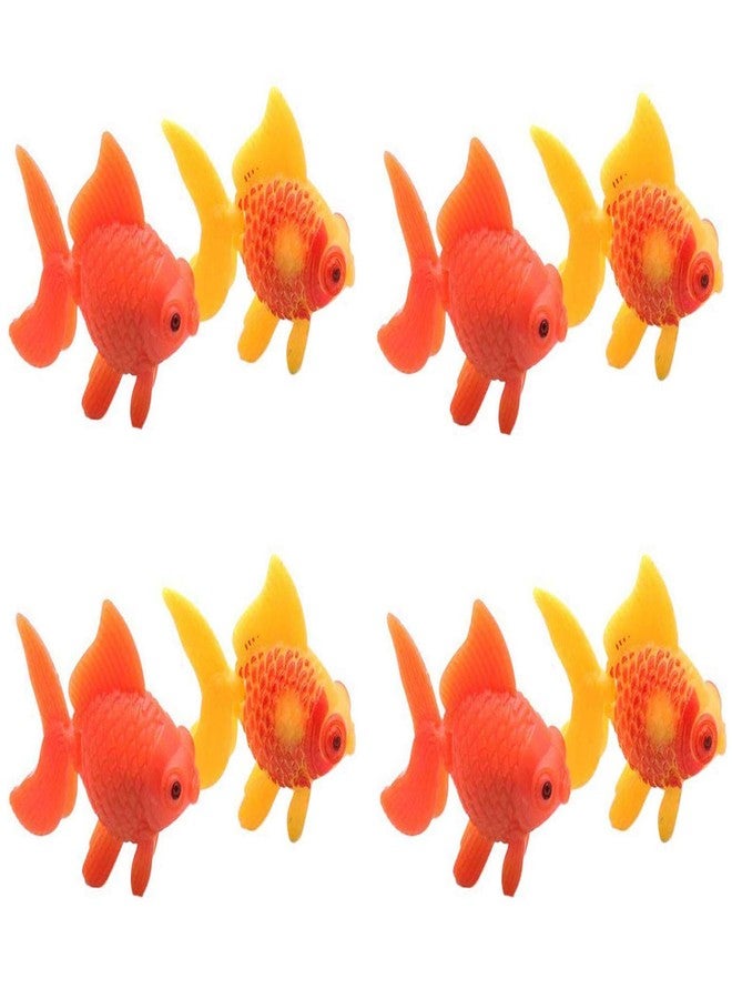 XMHF Aquarium Plastic Goldfish Ornament Artificial Fish Decor Fish Tank Decoration 8Pcs - Image 1