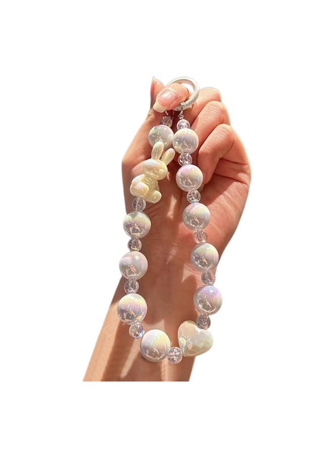 Green Tiger Beading Phone Chain Cute - Image 1