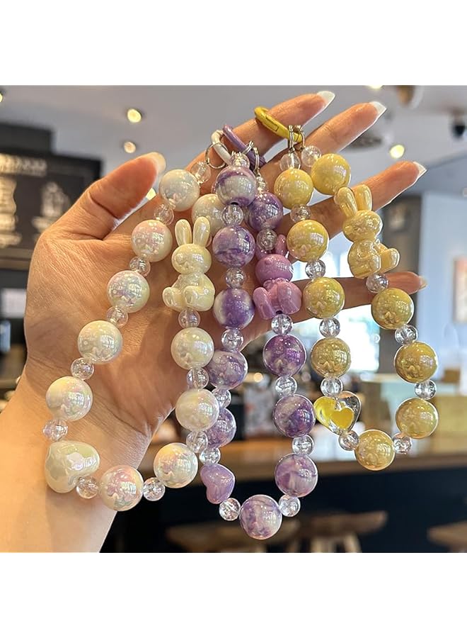 Green Tiger Beading Phone Chain Cute - Image 4