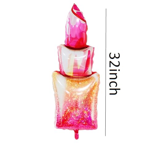 FI - FLICK IN 4 pcs MakeUp Foil Balloon Make up Theme Birthday Decoration Bachelorette Party Decorations For Women Bride To be, Birthday, Parties (Pack Of 4, Multicolor) - Image 4