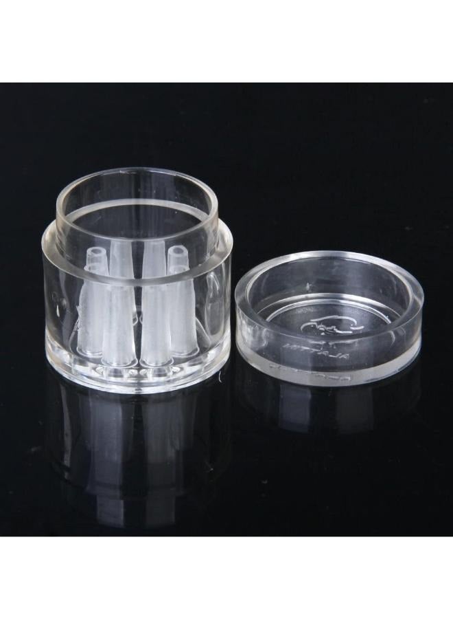 Aquarium Tank Plastic Catcher Trapper Pipe for Planarian Worm Leeches 8 Holes Transparent - Image 2