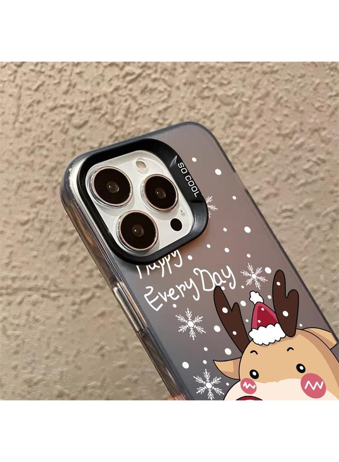 S-TOP Case For iPhone 13 Pro Max Christmas Series PC Full Coverage Pattern Phone Case - Image 5