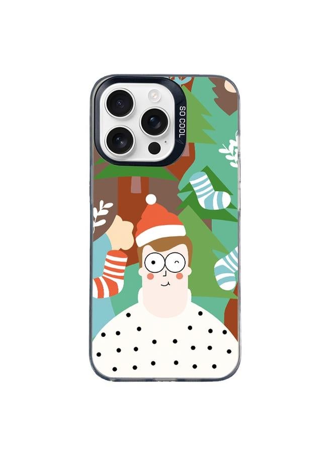 S-TOP Case For iPhone 13 Pro Max Christmas Series PC Full Coverage Pattern Phone Case - Image 1