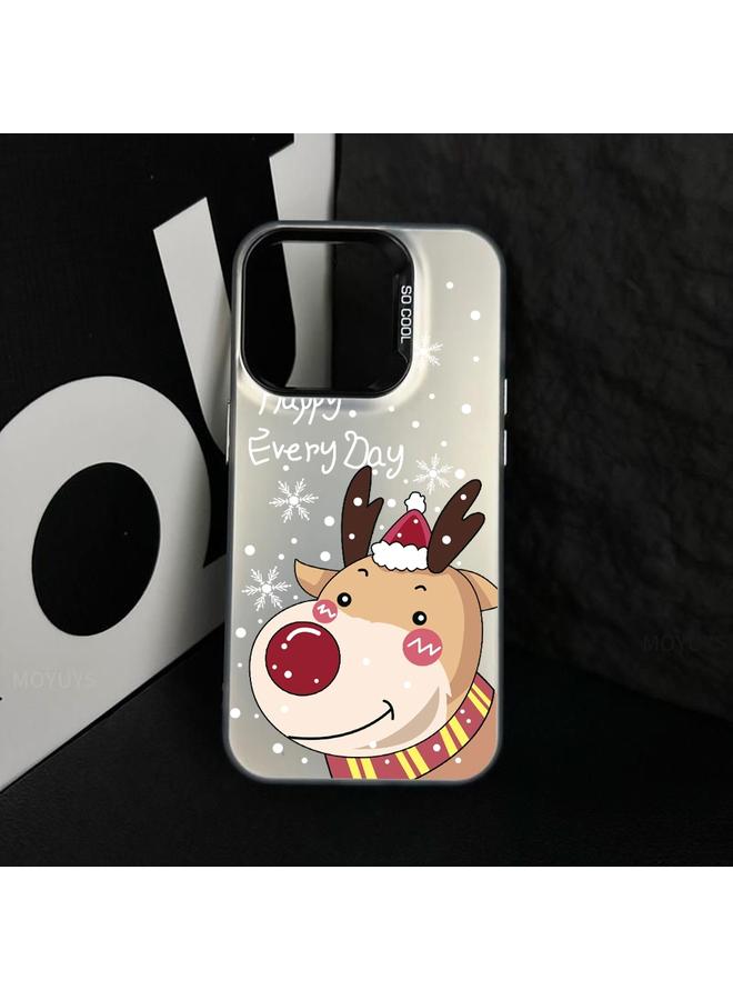 S-TOP Case For iPhone 13 Pro Max Christmas Series PC Full Coverage Pattern Phone Case - Image 4