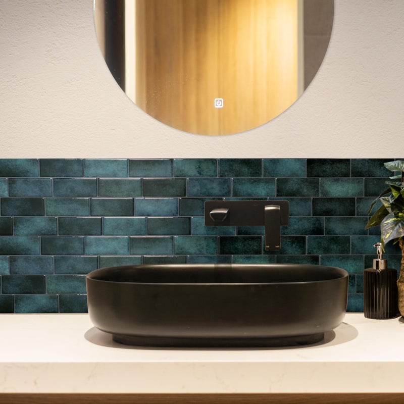 SMART TILES Peel and Stick Backsplash - 5 Sheets of 11.56" x 8.38" - 3D Adhesive Peel and Stick Tile Backsplash for Kitchen, Bathroom, Wall Tile - Image 2