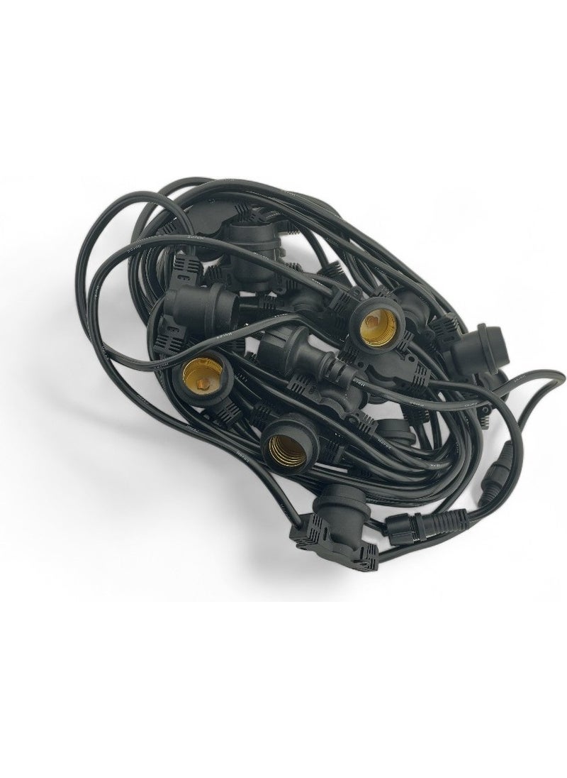 Tek-İş - Portable Lamp Multi-Socket E27 Socket 20 Pieces - 10 Meters - Image 1