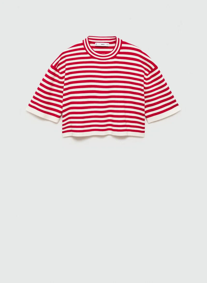 مانجو Stripes Crop Cardigan