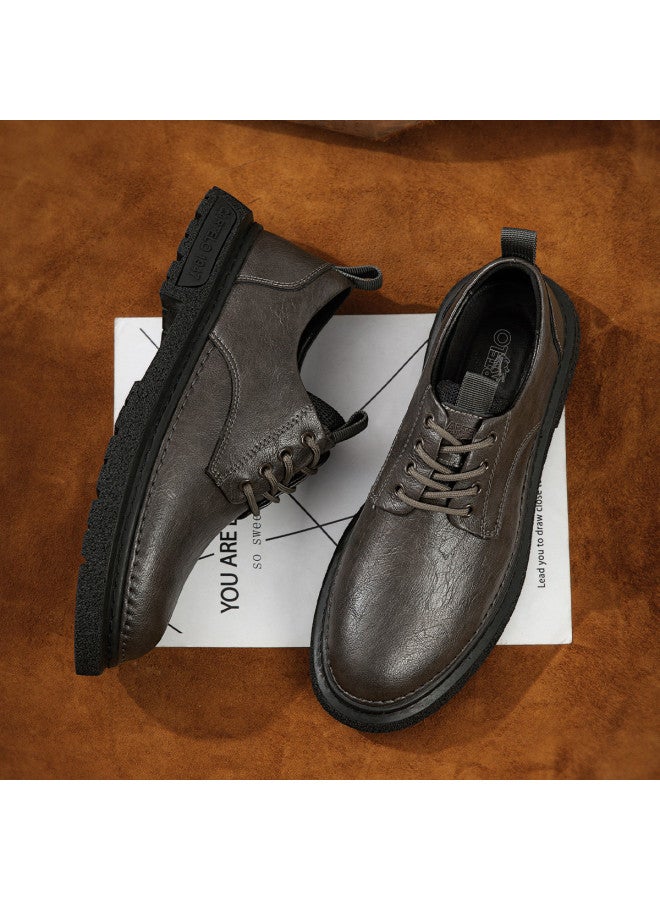 CARTELO Hot Pick【textured Upper】men's Platform Versatile Business Leather Shoes, Casual Dress Shoes For Men, Chassis Shoes - Image 4