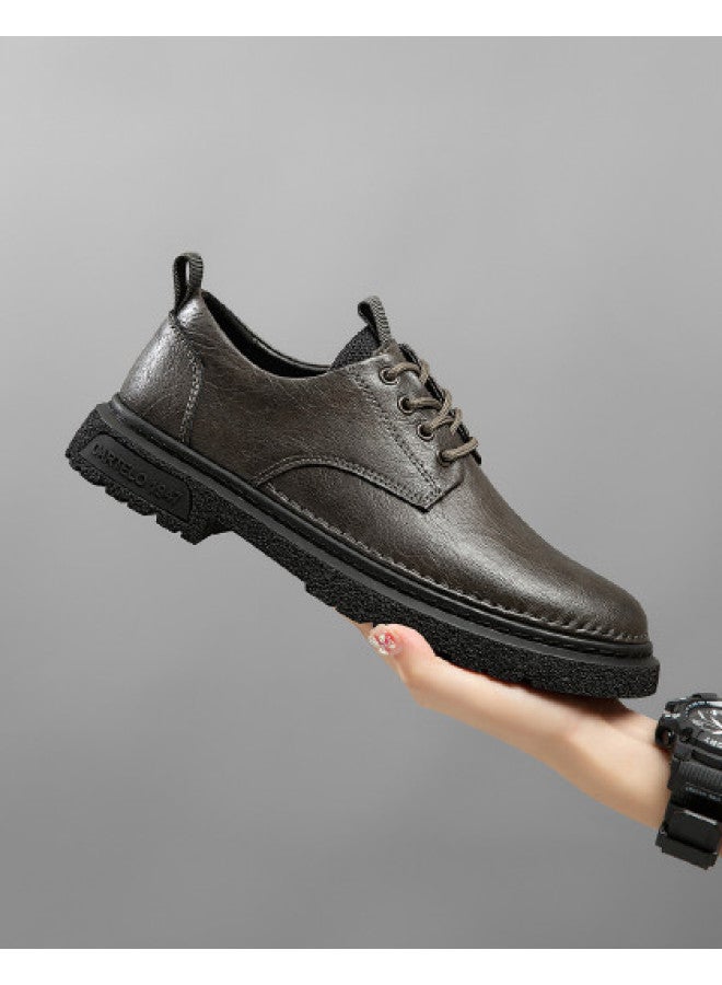 CARTELO Hot Pick【textured Upper】men's Platform Versatile Business Leather Shoes, Casual Dress Shoes For Men, Chassis Shoes - Image 1