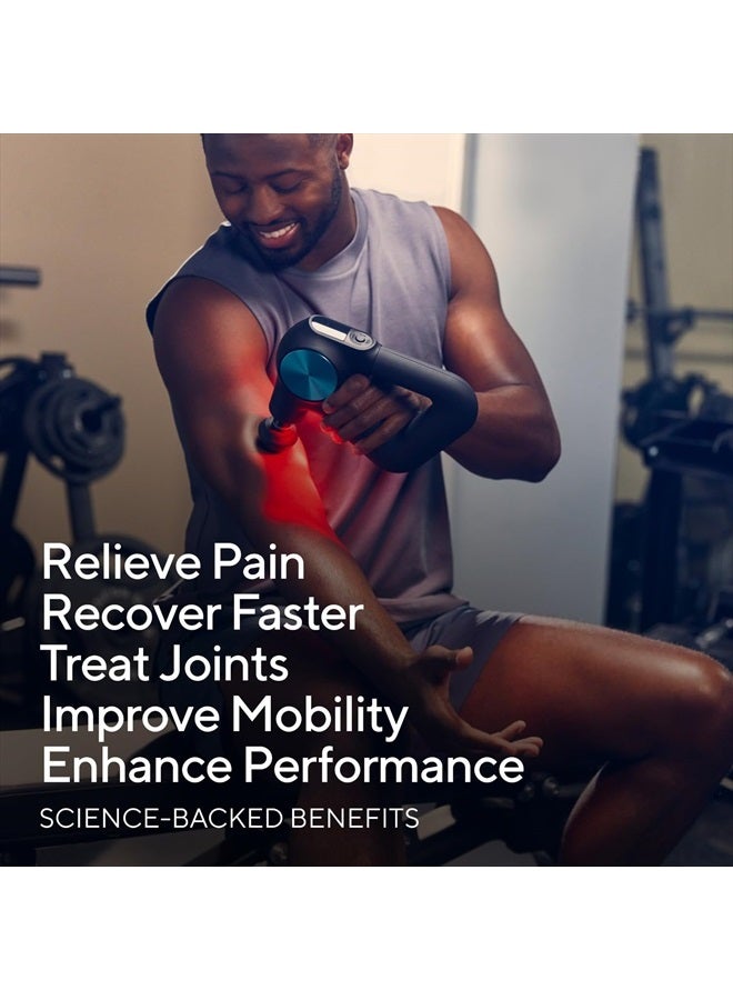 Theragun Pro Plus 6-in-1 Deep Tissue Percussion Massage Gun - Handheld Personal Massager for Full Body Pain Relief & Muscle Tension with Biometric Breathwork, Vibration & Heated Attachments - Image 2