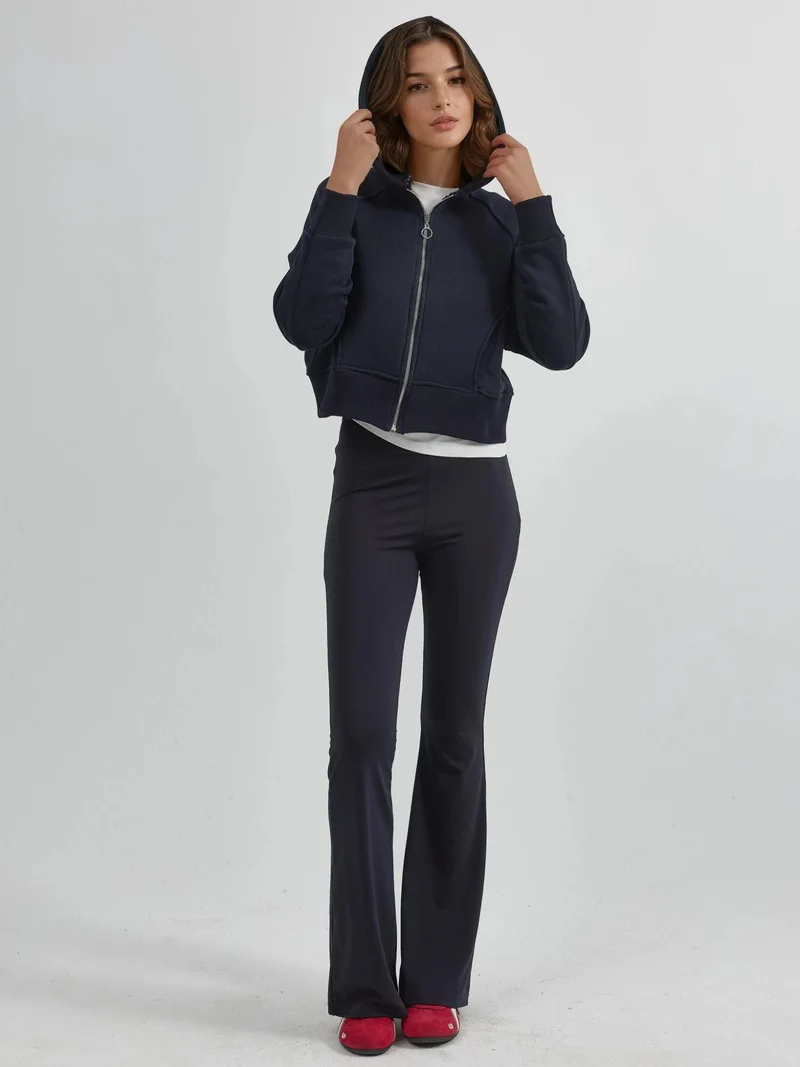 HICCUP Relaxed Fit Zippered Hoodie