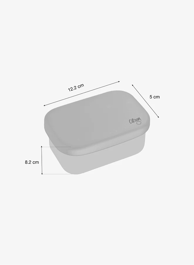 Citron Mini Stainless Steel Snackbox With 1 Compartment For Kids, Leak Proof And Bpa Free - Caramel