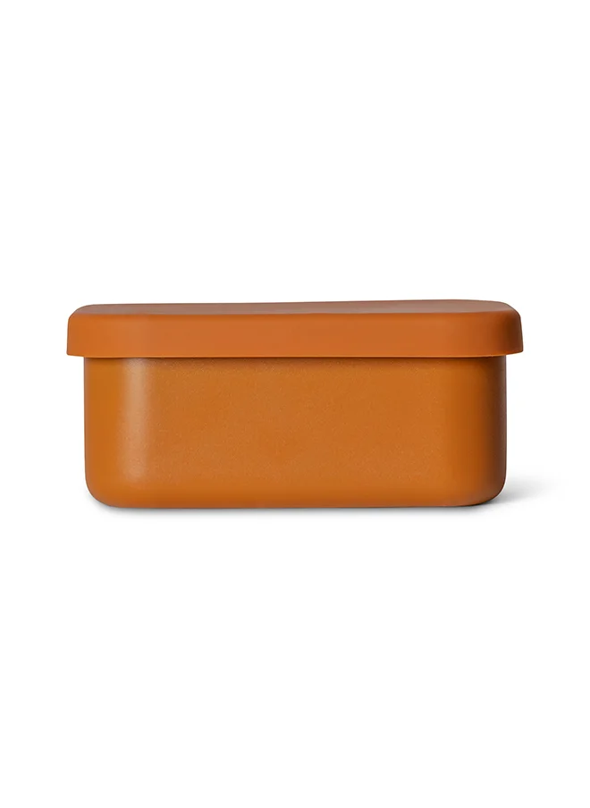 Citron Mini Stainless Steel Snackbox With 1 Compartment For Kids, Leak Proof And Bpa Free - Caramel