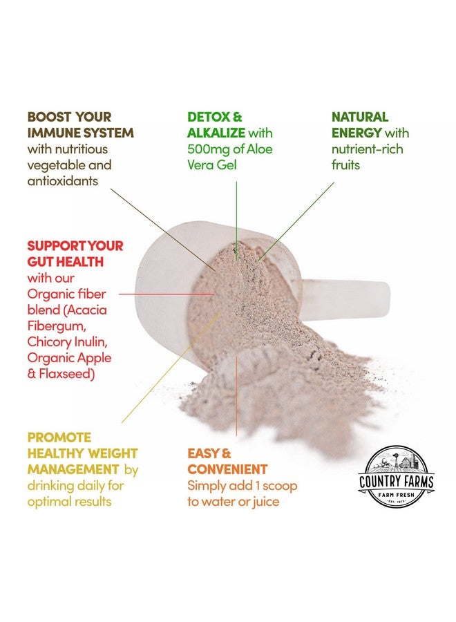 COUNTRY FARMS Super Cleanse Super Juice Cleanse Supports Healthy Digestive System 34 Fruits And Vegetables With Aloe Promotes Natural Detoxification Drink Powder 14 Servings 9.88 Ounce - Image 4