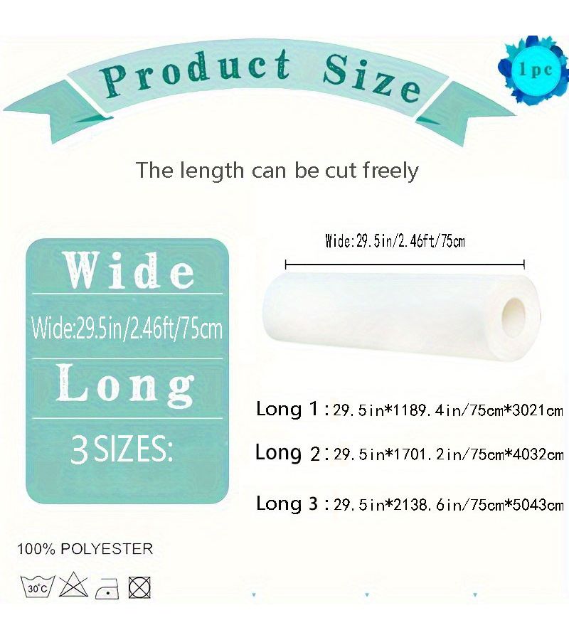 White Extra Long Velvet Tulle Mesh Roll 29.5in by 1985.5in Hand Washable Mesh Material with Strong Hanger for DIY Wedding Arch and Party Decorations Feather Free Design - Image 3