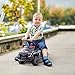 Aosom Kids Push Ride On Car with Working PA System and Horn Police Truck Style FoottoFloor Sliding Car for Boys and Girls with UnderSeat Storage for 18 Months to 5 Years Old Black - Image 4
